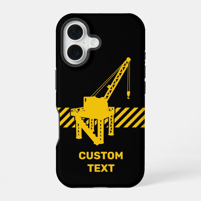 Construction Platform iPhone 16 Case (Back)
