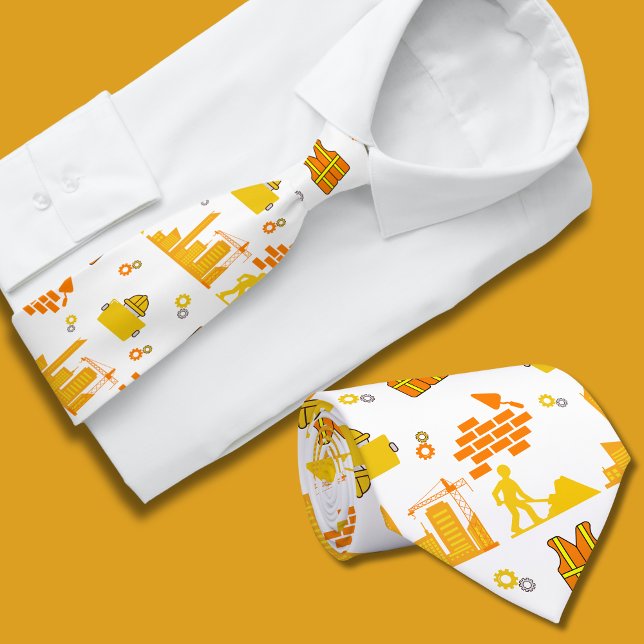 Construction Profession Civil Engineer Dad Tie (Creator Uploaded)