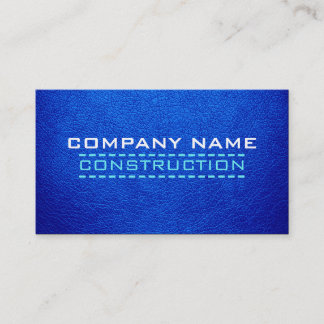 Construction Professional Leather Look #3 Business Card