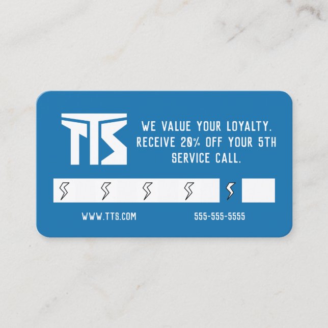 Construction Professional Loyalty Card (Front)