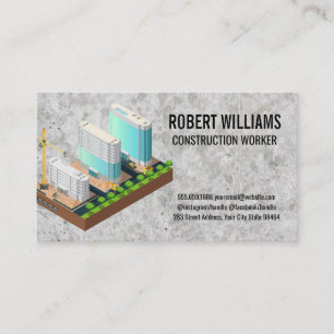 Construction Property Development Appointment Card
