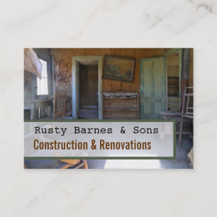 Construction / Renovations Business Card Template