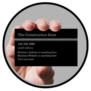 Construction Service Rebar Theme Business Card