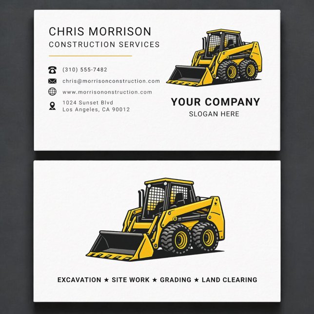Construction Services  Business Card (Creator Uploaded)
