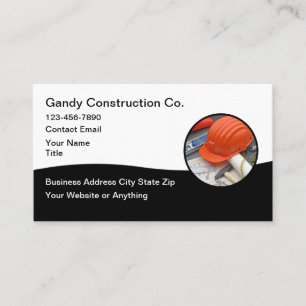 Construction Services Modern New Business Cards