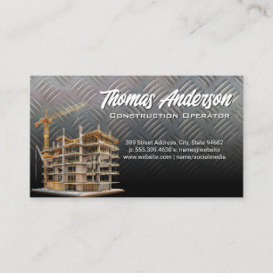 Construction Site Building Development Business Card