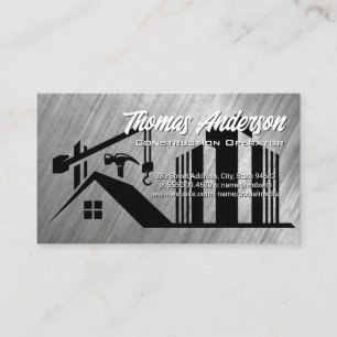 Construction Site Commercial Buildings Business Card