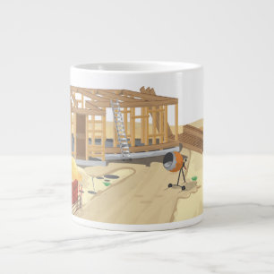 Construction Site Large Coffee Mug