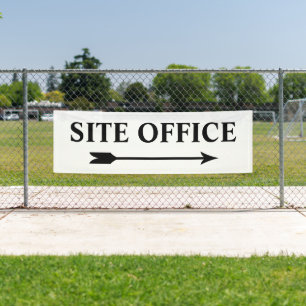 Construction Site Office Direction Wayfinding Sign