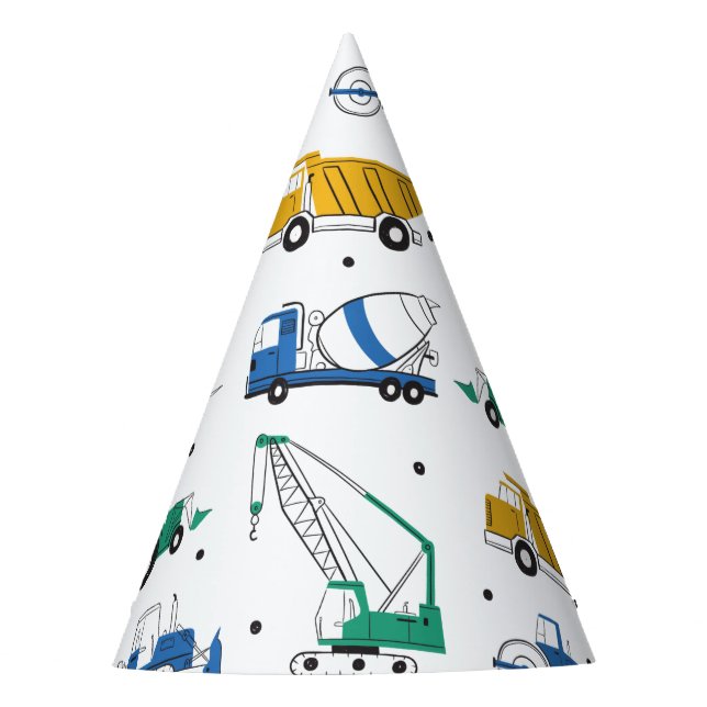 Construction Site  Party Hat (Front)