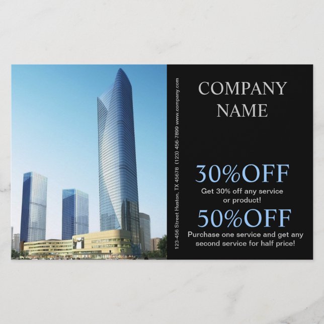construction skyscraper architecture architect flyer (Front)
