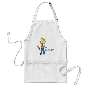 Construction Stick Figure Standard Apron