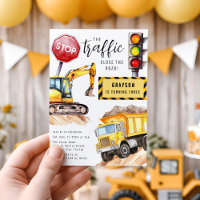 Construction Stop The traffic | Birthday Party