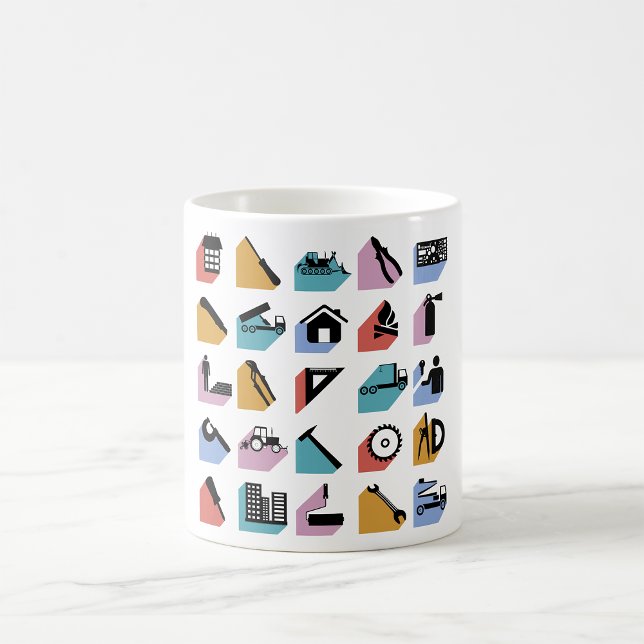 Construction Symbols Coffee Mug (Creator Uploaded)