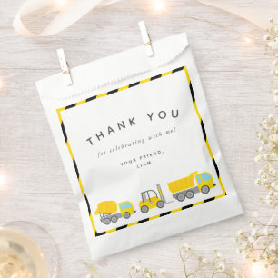 Construction Theme Birthday Party Favour Bags