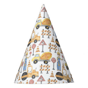 Construction Theme Birthday Party Hat
