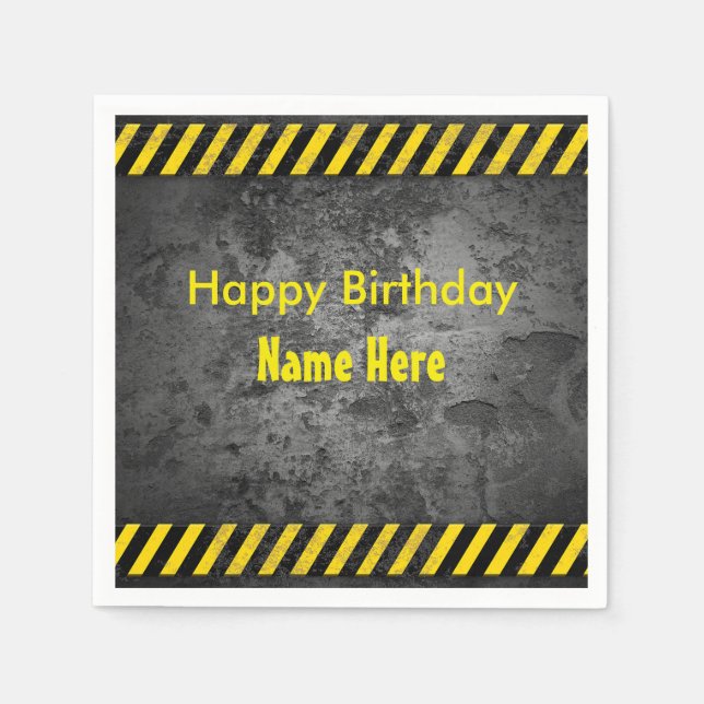 Construction Theme Napkin (Front)