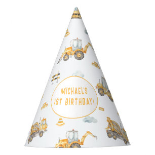 Construction Theme Party Hat