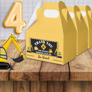 Construction Themed Birthday Favour Box 