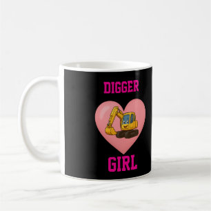 Construction themed 'DIGGER GIRL' mug