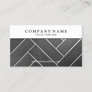 Construction Tile Installer Business Card