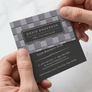 Construction Tile Installer Stylish Easy Customise Business Card