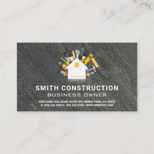 Construction Tools Home Improvement Slate Business Card