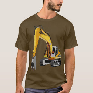 Construction Truck Backhoe Crane Claw T-Shirt