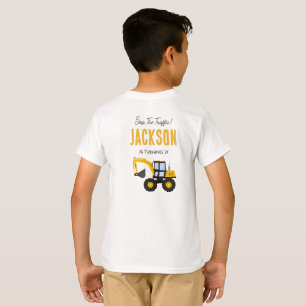 Construction Truck Birthday Personalized Décor T-Shirt