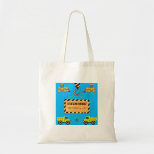 Construction Truck Birthday Tote Bag