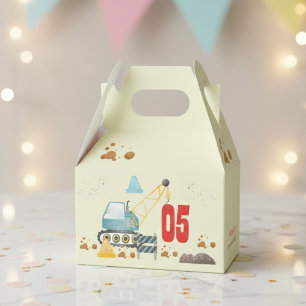 Construction truck boy birthday favour box
