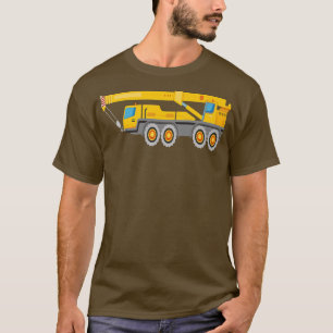 Construction Truck Crane Tee For Men & Boys & Kids