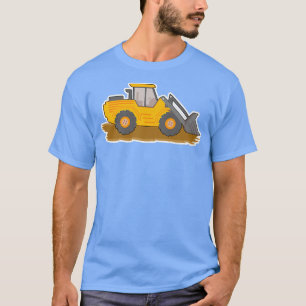 Construction Truck Excavator Building Site Digging T-Shirt