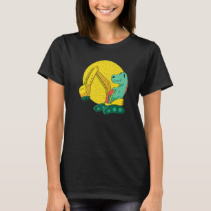 Construction Truck Excavator Concrete Mixer Dinosa T-Shirt