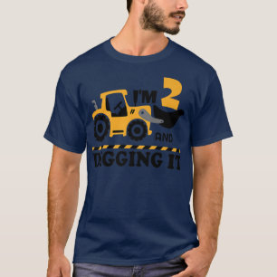 Construction Truck It's My 2nd Birthday 2 Years Ex T-Shirt