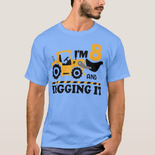 Construction Truck It's My 8th Birthday 8 Years Ex T-Shirt