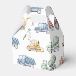 Construction Truck Kids Birthday Favour Boxes