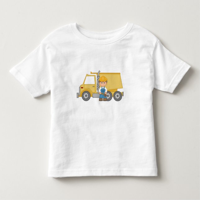 Construction Truck Toddler T-Shirt (Front)