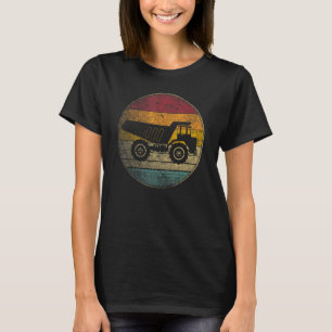 Construction Truck Toy Boys Gif Retro Style Vintag T-Shirt