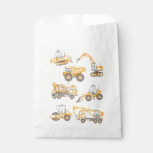 Construction Trucks Birthday Party Favour Bags