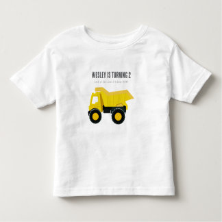 Construction Trucks Birthday Toddler T-Shirt