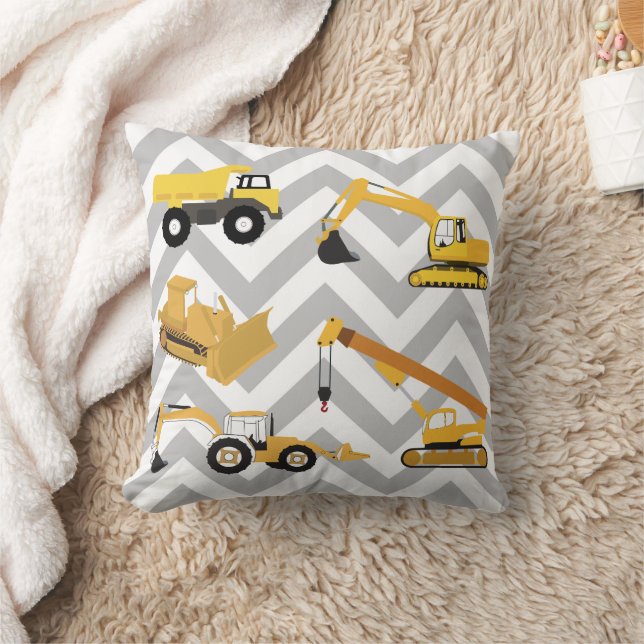 Construction Trucks Cushion (Blanket)
