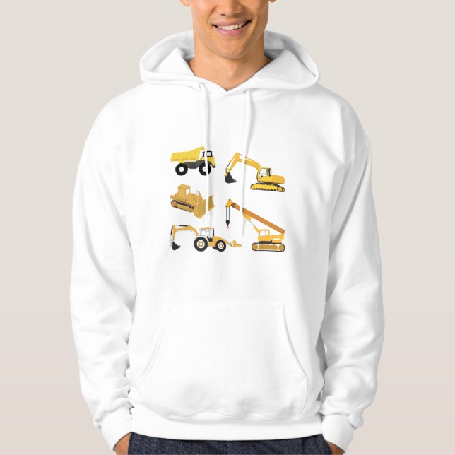 Construction Trucks Hoodie (Front)