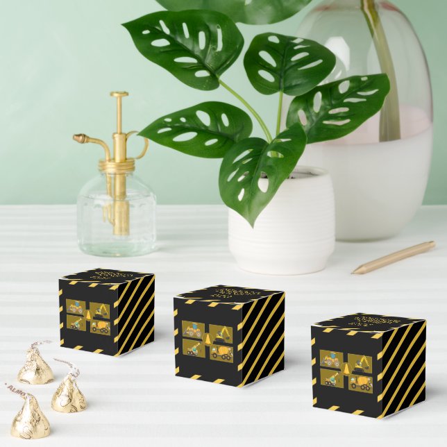 Construction Trucks |  Kids Birthday Party   Favour Box (Multiple)