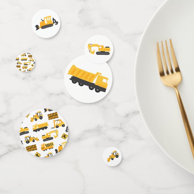 Construction Trucks Party Confetti (Group)