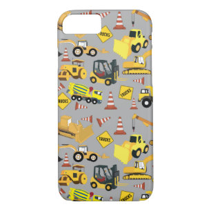 Construction Trucks Pattern Case-Mate iPhone Case