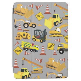 Construction Trucks Pattern iPad Air Cover