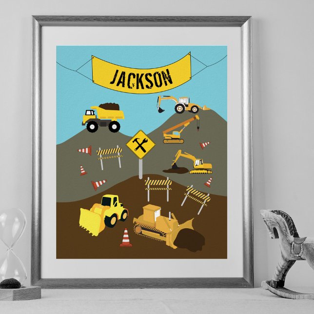 Construction Trucks Site Theme Decor (Creator Uploaded)