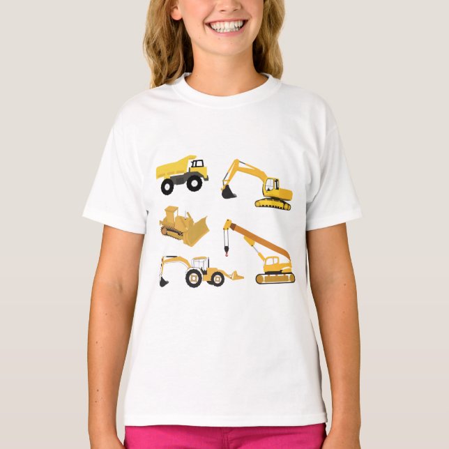 Construction Trucks T-Shirt (Front)
