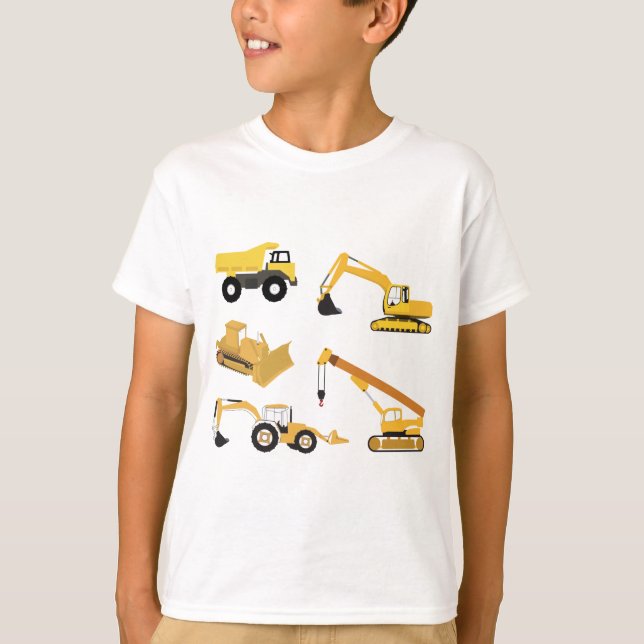 Construction Trucks T-Shirt (Front)